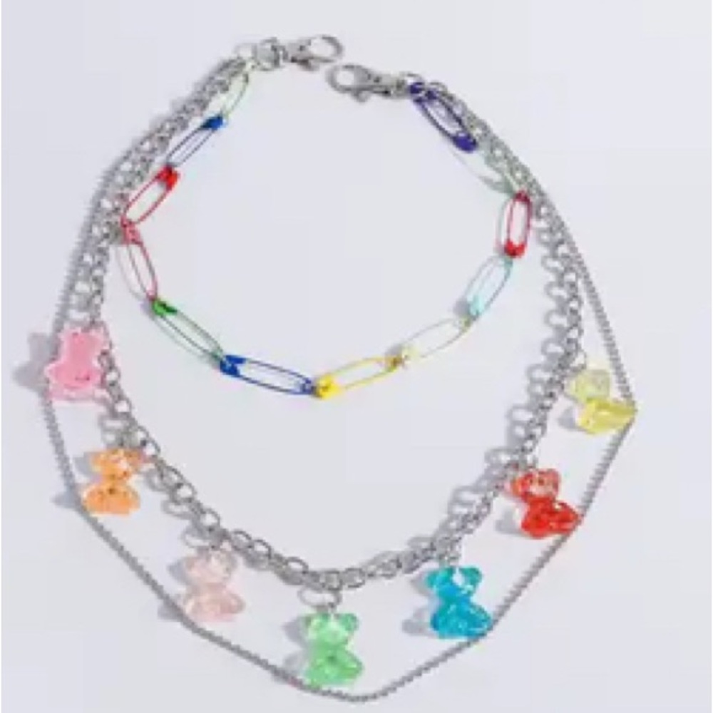 Colorful Bear Charm Belt Chain